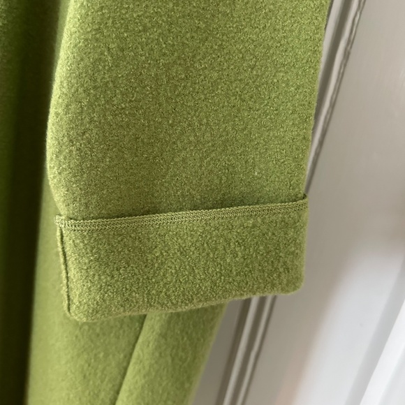 Eileen Fisher Spring Green Boiled Wool Coat: Size XL. - Picture 6 of 13